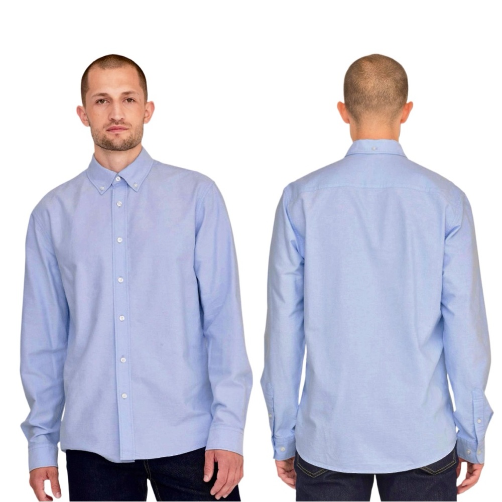 CUBUS of Norway Men's Blue Button Down Long Sleeve Shirt Sz L